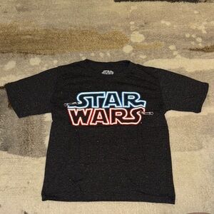 Star Wars Kids Black Tee with Neon Design